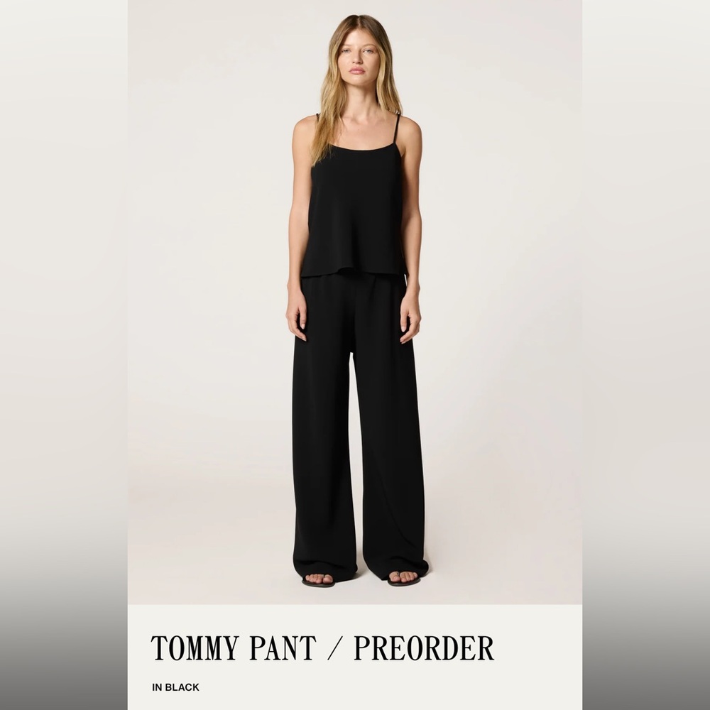 Tommy Pant Wide Leg Jumpsuit in Black